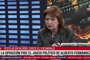 El duro comentario de Patricia Bullrich contra Alberto Fernández por el festejo en Olivos