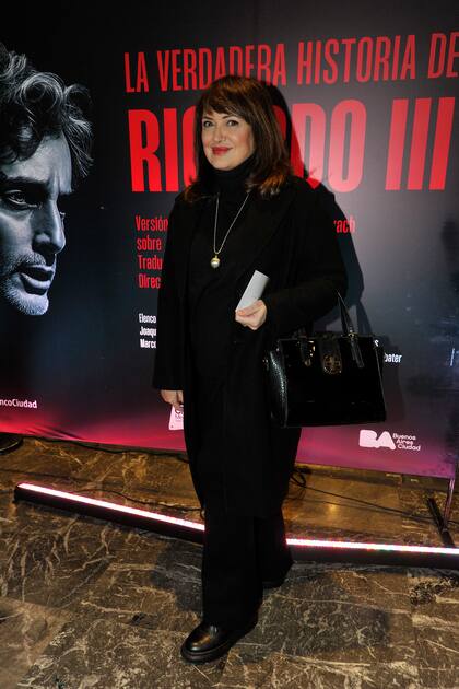 Patricia Echegoyen, con un total black para la ocasión