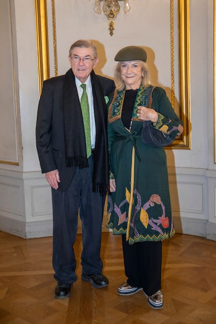 Patricia Ezcurdia (con look de Etro) y su marido, el ex juez Monte Dexter Gross