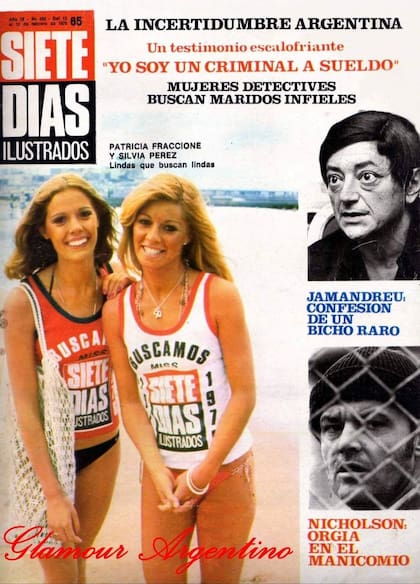 Patricia Fraccione y Silvia Pérez: ambas modelos y figuras, retratadas hasta el infinito por las revistas