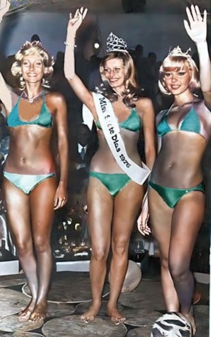 Patricia Lage, a la izquierda; en el centro, Miss Siete Días, María Laura Marini