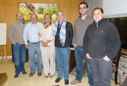 Patricia Ortiz, Jean-Claude Berrouet, Jean-François Berrouet y Fabián Valenzuela