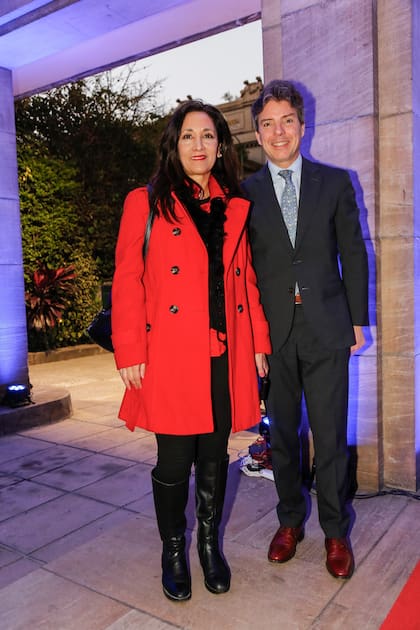 Patricia Pittaluga y el vicecanciller Leopoldo Sahores