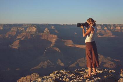 Patricia se interesó por la fotografía, una pasión que luego se profesionalizó y se convirtió en uno de los sustentos económicos del viaje de los amunches