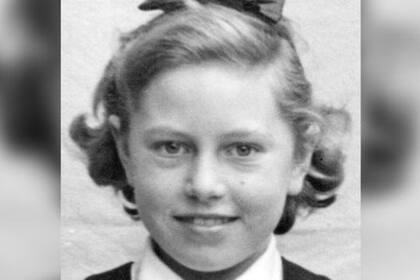 Patricia Wiltshire durante su primer año en la escuela primaria en 1953