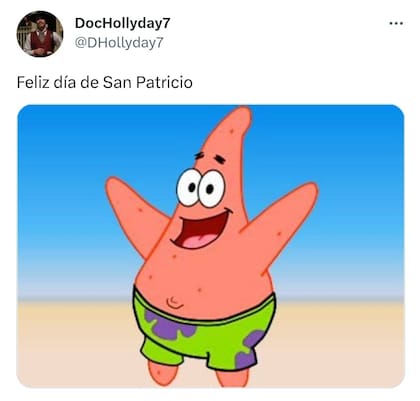 Patricio Estrella también formó parte del aluvión de memes por el Día de San Patricio