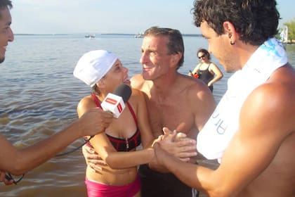 Patricio y una de sus alumnas