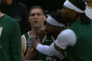 Un jugador de NBA le tiró un pelotazo a un hincha y rechazó a una periodista por un motivo insólito