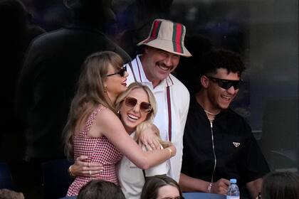 Patrick Mahomes, Travis Kelce, Brittany Mahomes y Taylor Swift en la final de hombres del Abierto de Estados Unidos el domingo 8 de septiembre del 2024