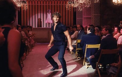 Patrick Swayze, en una icónica escena de Dirty Dancing