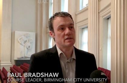 Paul Bradshaw dicta clases en la Birmingham City University