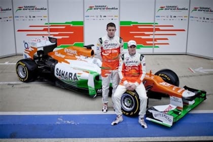 Nico Hulkenberg en su paso por Force India junto al piloto Paul di Resta