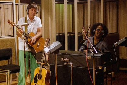 Paul McCartney y Stevie Wonder