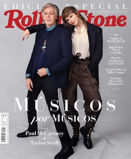 Paul McCartney y Taylor Swift en la tapa de la edición de diciembre de Rolling Stone