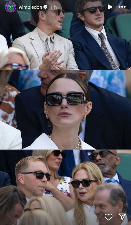 Paul Mescal, Nicole Kidman, entre otras celebridades, dijeron presente en el encuentro definitorio de Wimbledon