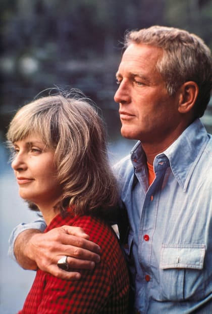 Paul Newman y Joanne Woodward en 1974