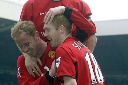 Paul Scholes y Nicky Butt, en su etapa como jugadores de Manchester United