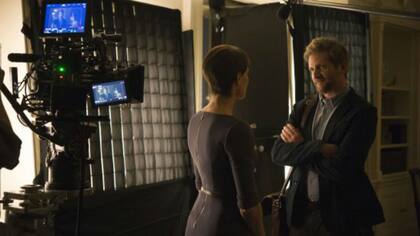 Paul Sparks en el rodaje de House of Cards