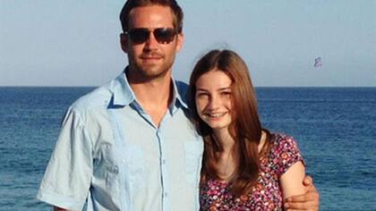 Paul Walker y su hija, quien recibió una gran herencia luego del accidente fatal de su padre