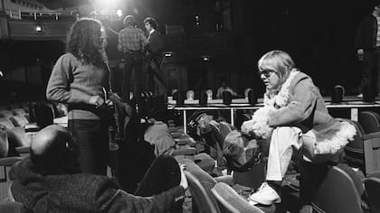 Paul Willams en un alto del rodaje de la película.