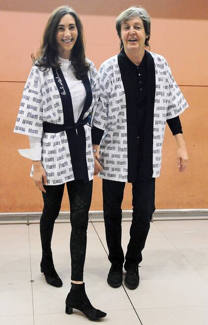 Paul y Nancy, en kimono