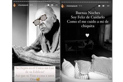 Paula Chaves contó sobre la estadía de su abuelo en su casa (Foto Instagram @chavespauok)