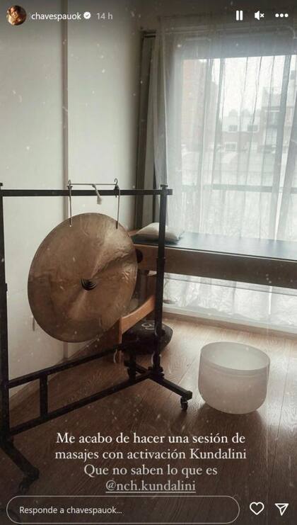 Paula Chaves dio detalles de la sesión de masajes que se realizó para relajarse y cuidar el cuerpo (Foto: Instagram)
