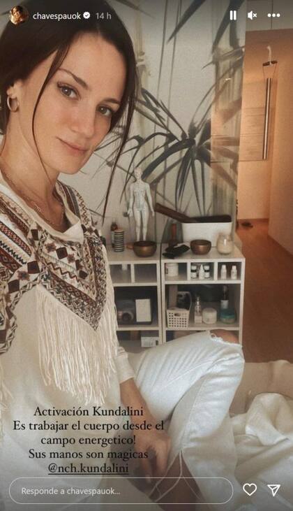 Paula Chaves explicó en que consiste el masaje que se realizó (Foto: Instagram)