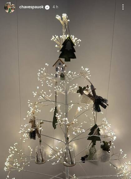 Paula Chaves fue criticada por su austero árbol de Navidad