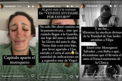 Paula Chaves habló sobre el joven que la ayudó (Foto Instagram @chavespauok)