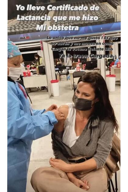 Paula Chaves recibi la primera dosis de la vacuna AstraZeneca y lo celebr en las redes