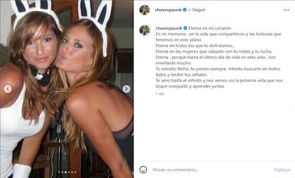 Paula Chavez recordó en un posteo a su amiga Lina Ratto
(Foto: captura de pantalla)