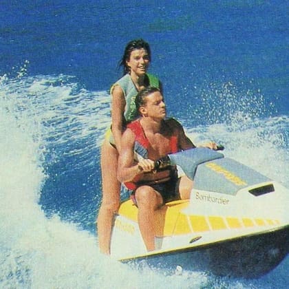 Paula Diagosti con Luis Miguel