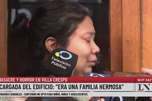 Paula, la encargada del edificio en Villa Crespo donde ocurrió la masacre familiar.