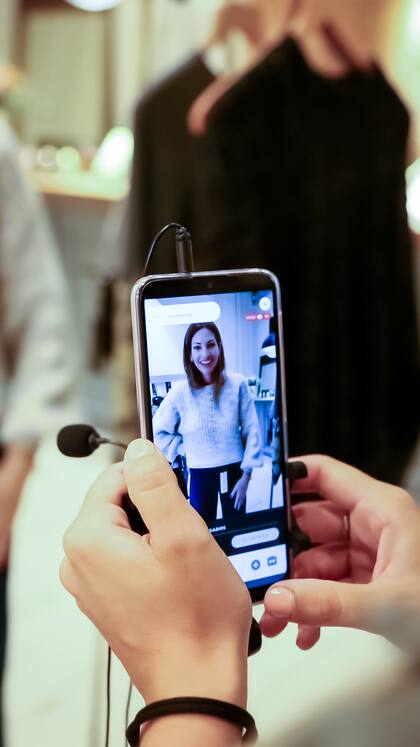 Paula Lamarque participó del lanzamiento como personal shopper