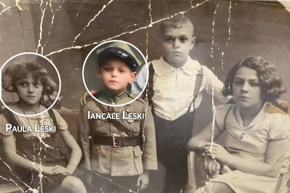Paula Leski y su hermano, Iancale Leski. Ambos fueron deportados hacia campos de extermino nazis