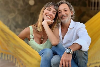 Fabián Vena con su mujer, Paula Morales