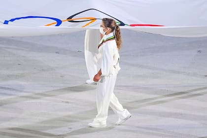 Paula Pareto, abanderada olímpica