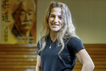Paula Pareto, en el gimnasio de judo del Cenard; allí forjó sus dos medallas olímpicas en 2008 y 2016
