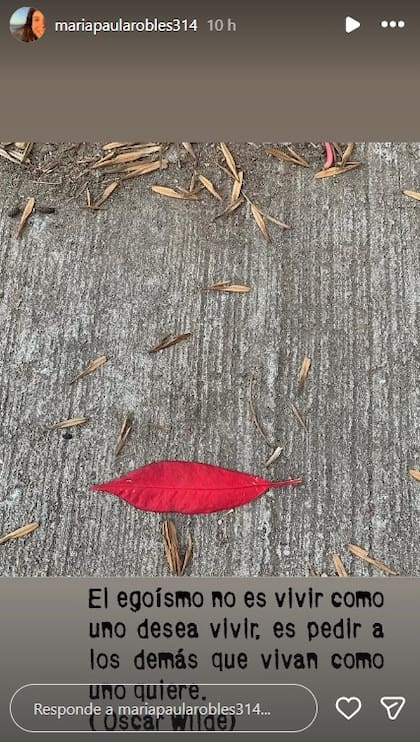 Paula Robles citó una frase de Oscar Wilde para graficar su desazón por la situación que vive su hija Juana