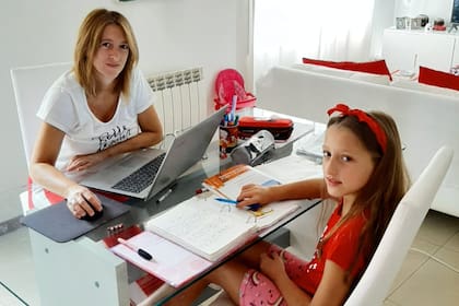 María Paula Sosa y su hija Candelaria