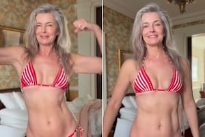 La exsupermodelo Paulina Porizkova celebró sus 61 años posando en bikini