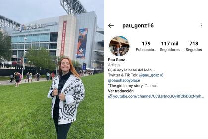 Paulina tiene más de 100 mil seguidores en su cuenta de Instagram y se presenta como "la babé del león"