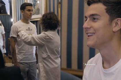 Paulo Dybala bromeó con usar un traje amarillo para su casamiento (Foto: Captura de video / TikTok @paulodybala)