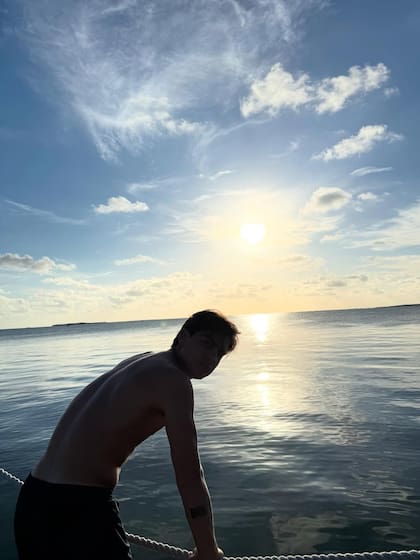 Paulo Dybala durante sus vacaciones en Miami (Foto: Instagram @orianasabatini)