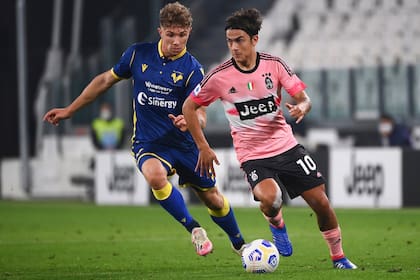Paulo Dybala reapareció en Juventus en el empate 1-1 ante Verona; estuvo cerca del gol con varios remates