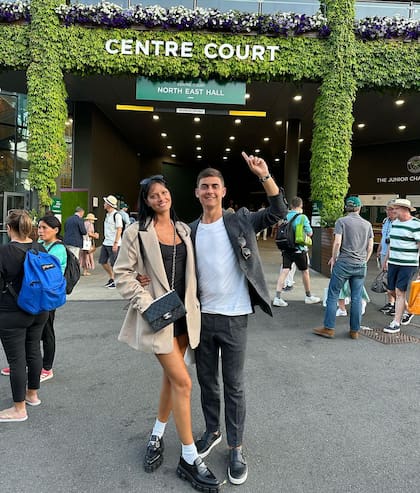 Paulo Dybala y Oriana Sabatini en Wimbledon
Foto: INSTAGRAM / @paulodybala