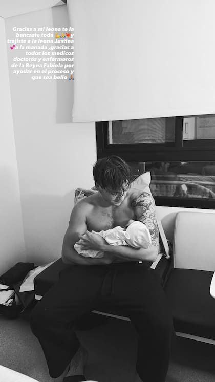 Paulo Londra presentó a sus seguidores a su tercera hija, Justina