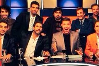 La foto de Vilouta con Ruggeri y Fantino por el nuevo programa de Toti Pasman