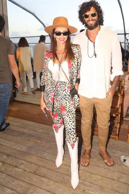Paz Cornu Junto a su marido, apostó al animal print